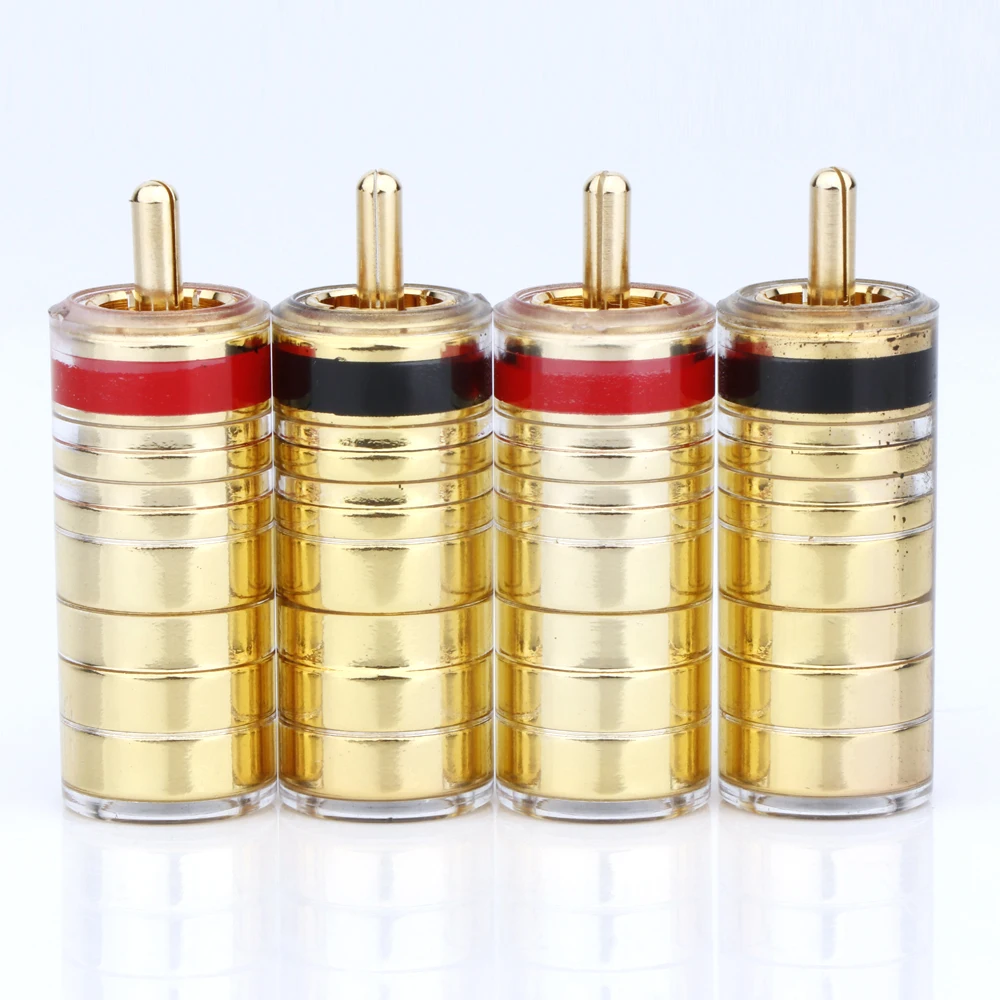 

Hi-End R1771, разъем RCA позолоченный из полиэтиленового материала, диаметр отверстия 7,3 мм для самостоятельной сборки Auido/видеокабелей