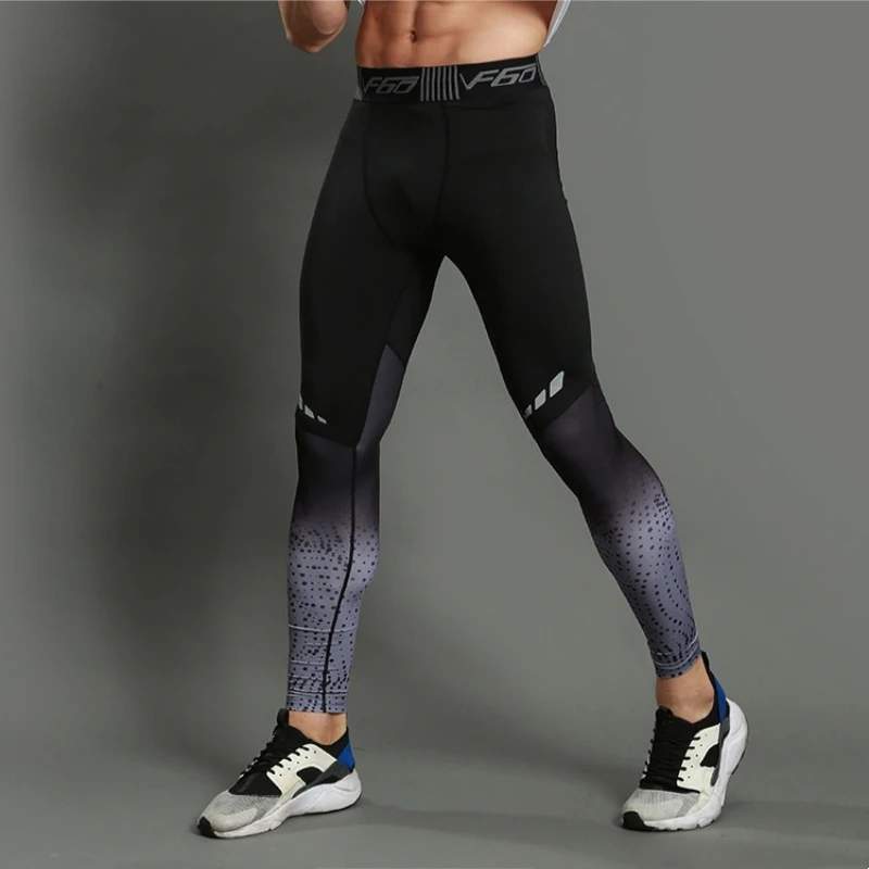 Men's Running Leggings Breathable Compression Pants Quick Dry Fit Sportswear Fitness Training Jogging Pants Sports Fitness Yoga