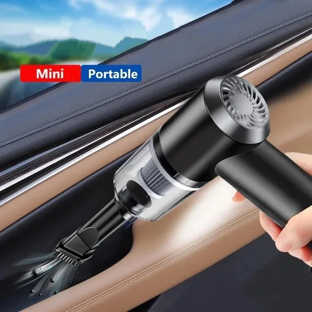 Mini Aspirador de Pó Portátil para Carros e Casa USB Bateria Recarregável Compacto Limpeza Conveniente e Eficiente em Qualquer