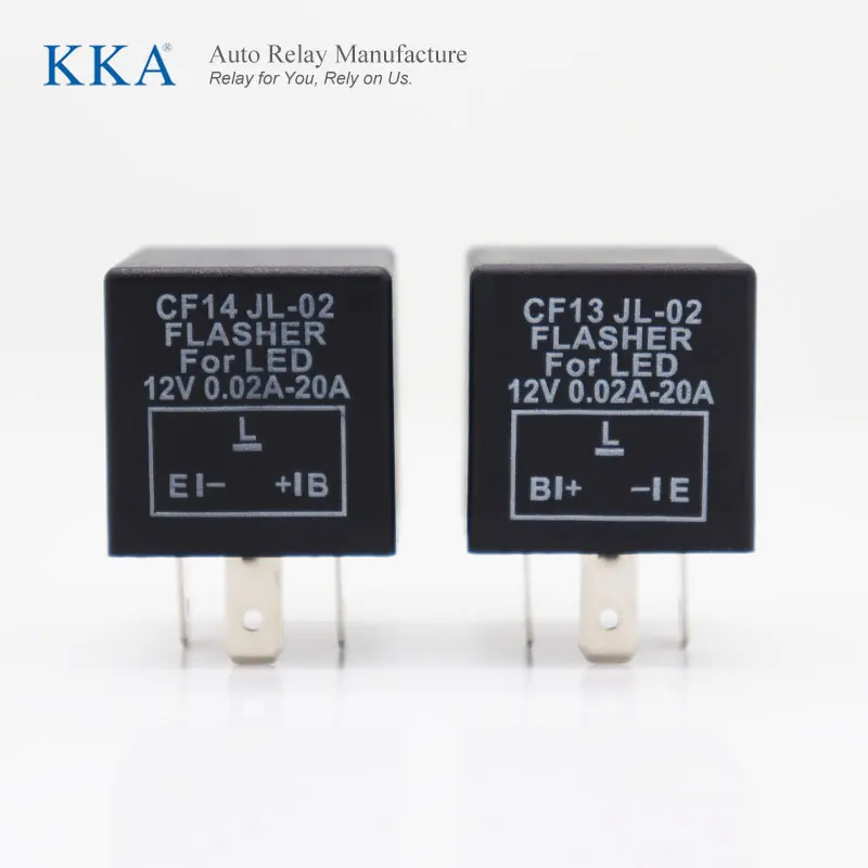 [3pcs/pack] 12V/24V 3pins Car LED Flasher Relay Electronic Adjustable LED Turn Signal Light Blinker Flasher Relay