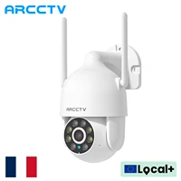ARCCTV 1296P Wifi caméra de sécurité extérieure 24/7 HD enregistrement caméra de Surveillance couleur Vision nocturne suivi automatique Audio bidirectionnel 1