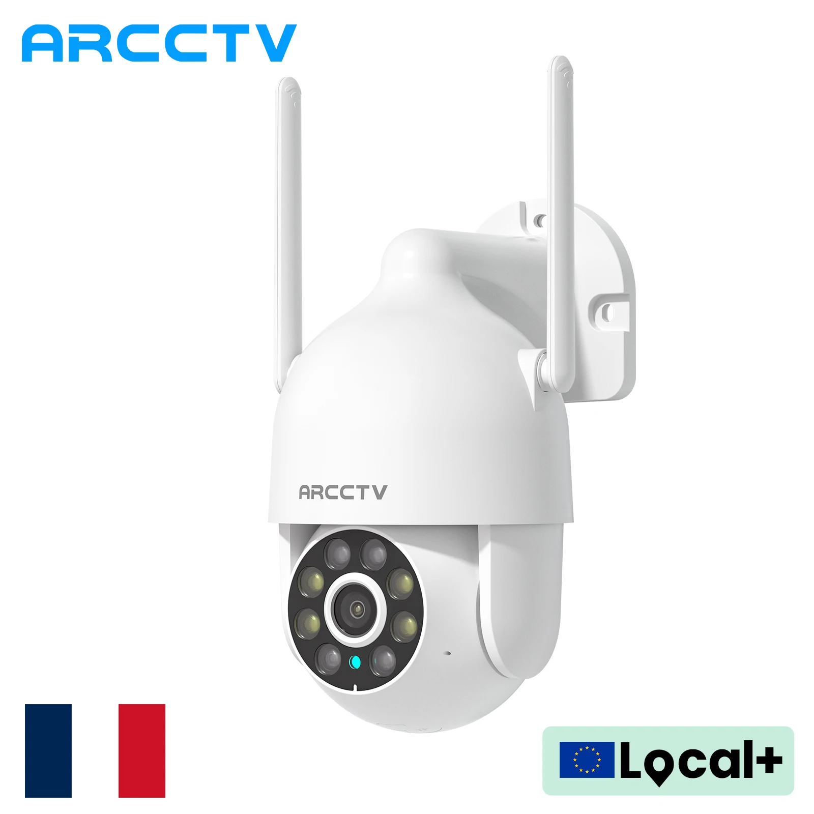 ARCCTV 1296P Wifi Telecamera di sicurezza Esterna 24/7 HD Registrazione Telecamera di sorveglianza Visione notturna a colori Monitoraggio automatico Audio bidirezionale
