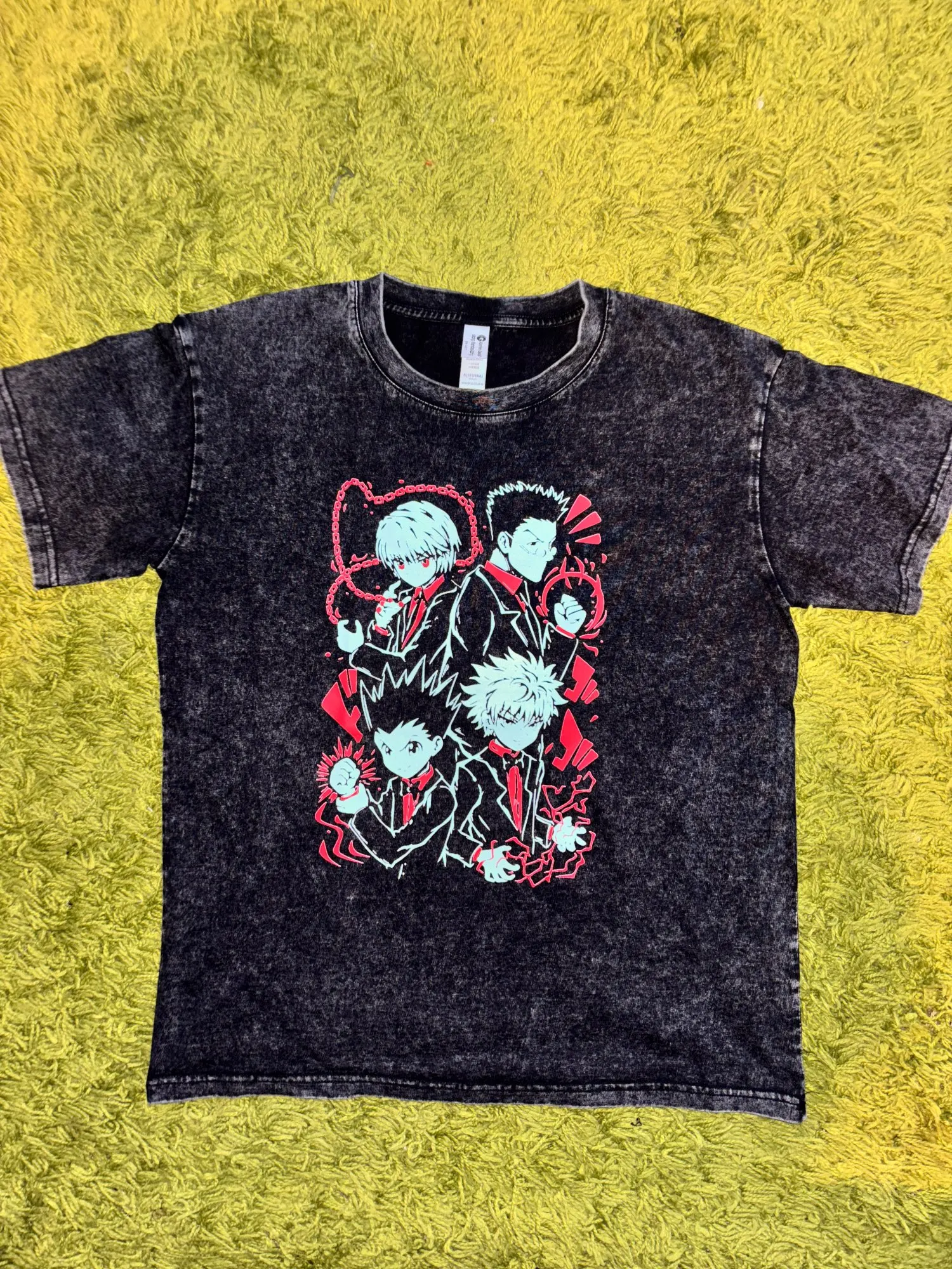Anime Hunter × Hunter T-Shirt – Cherry Blossom X Logo | Cotton Oversized Tee with Anime Art Design