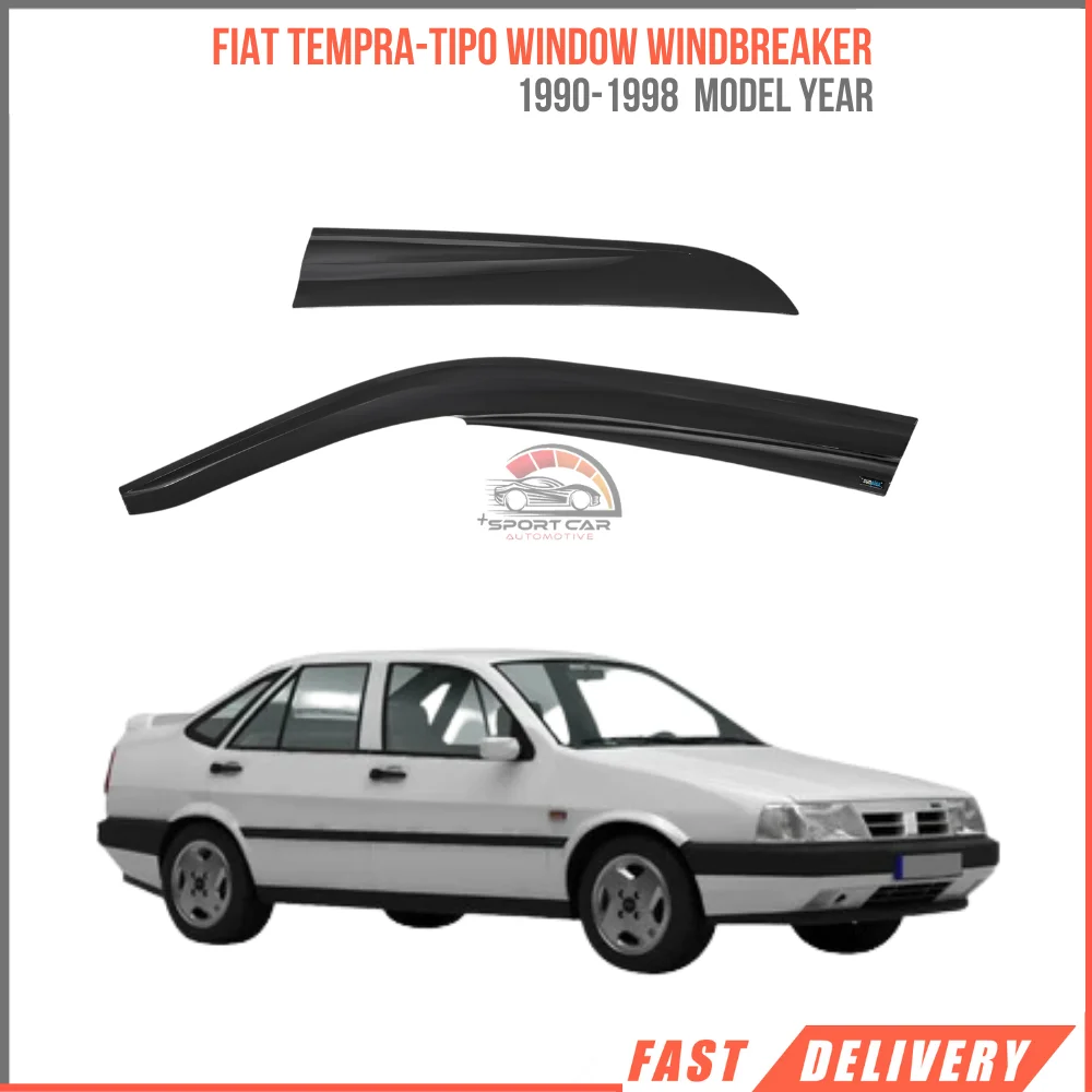 For FIAT TEMPRA-TIPO 1990-1998 cam rüzgarlığı 4 parça araba yağmur koruma  Sport Style aksesuar yüksek kaliteli - ücretsiz kargo - AliExpress