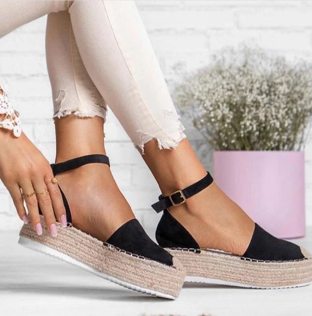 sandalias mujer verano 2022 Oferta!! Alpargata cadena mujer esparto _ - AliExpress