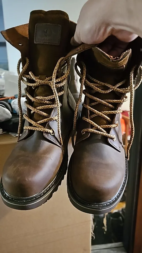 Hiking shoes Men waterproof hunting Boots Tactical Desert Combat Ankle Boots trekking shoes Women Work Leather Walking Sneakers photo review