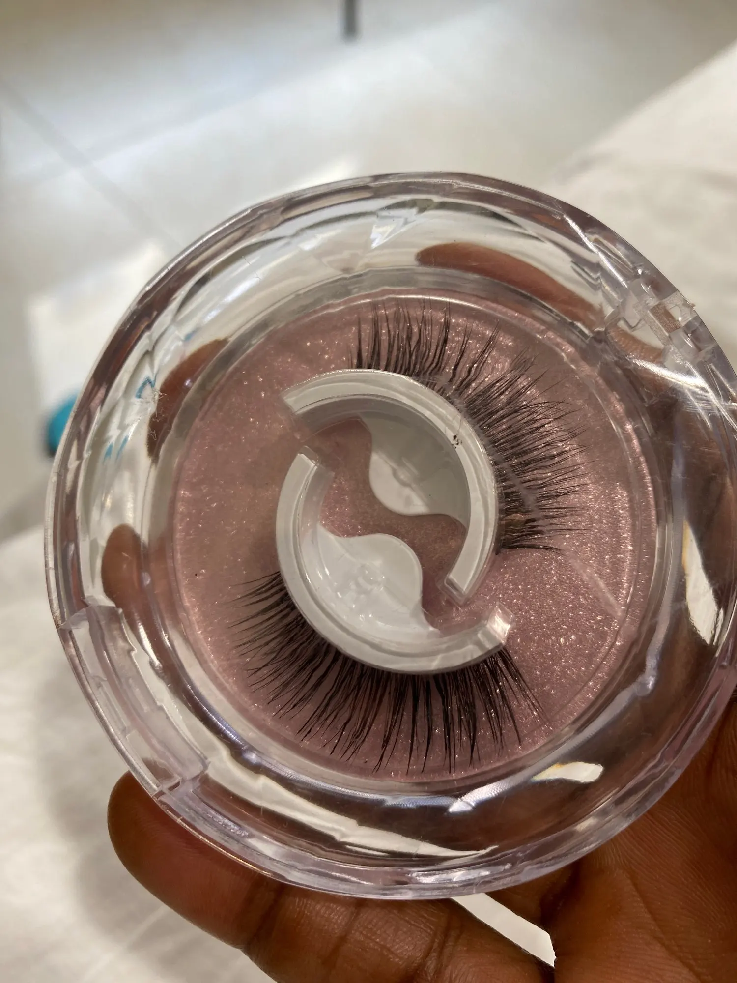 1 par återanvändbara självhäftande lösögonfransar 3D minkfransar Limfri ögonfransförlängning 3 sekunder att bära Inga lim behövs fransar photo review