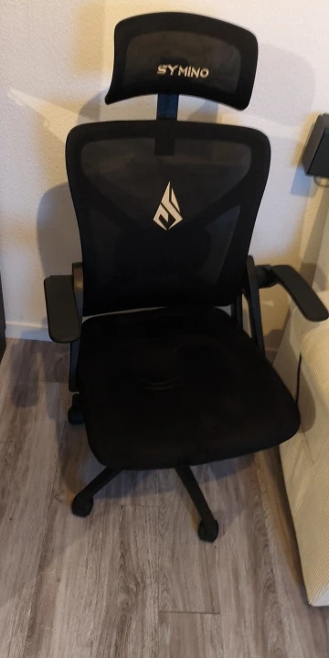 Symino Office Chair With Adjustable Headrest, Armrests, Lumbar Support, Ergonomic Office Chair, Rotating Rocker Function photo review