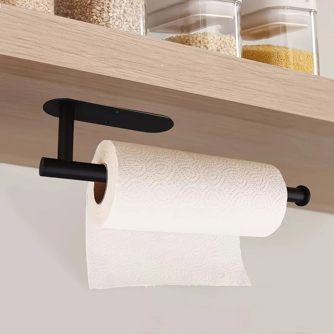 Toilet Paper Holder Organizer Kitchen Towel Rack No Drill Stainless Steel Paper Roll Holder Bathroom Accessories