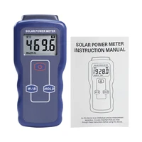 Digital Solar Power Meter Light Meter Sunlight Energy Radiation Tester Light Intensity Data Hold Function Large LCD Display 2