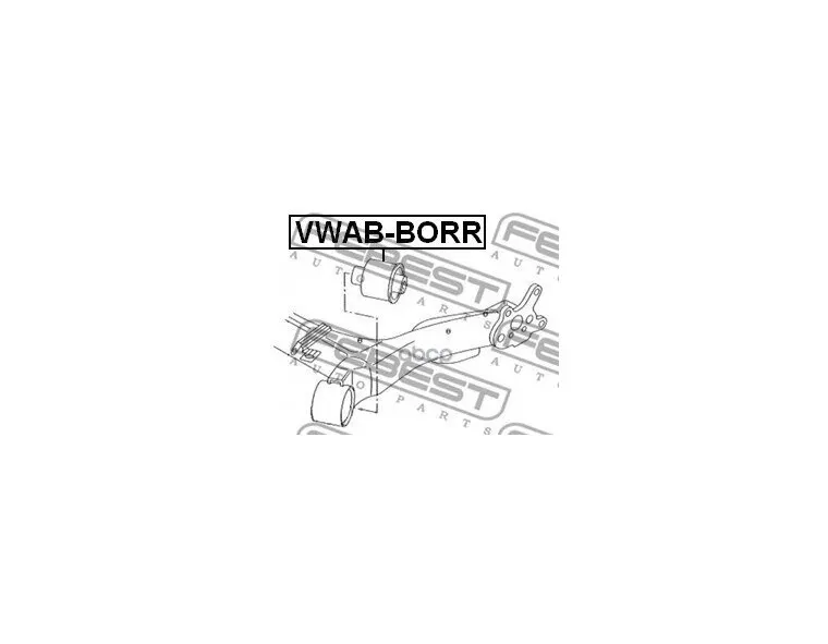Vwabborr_сайлентблок Зад.Балки! Audi A1,Seat Ibiza 1.2-2.0tdi 08 Febest арт. VWAB-BORR (art.: 3920bee43bbc2) - 3920bee43bbc2