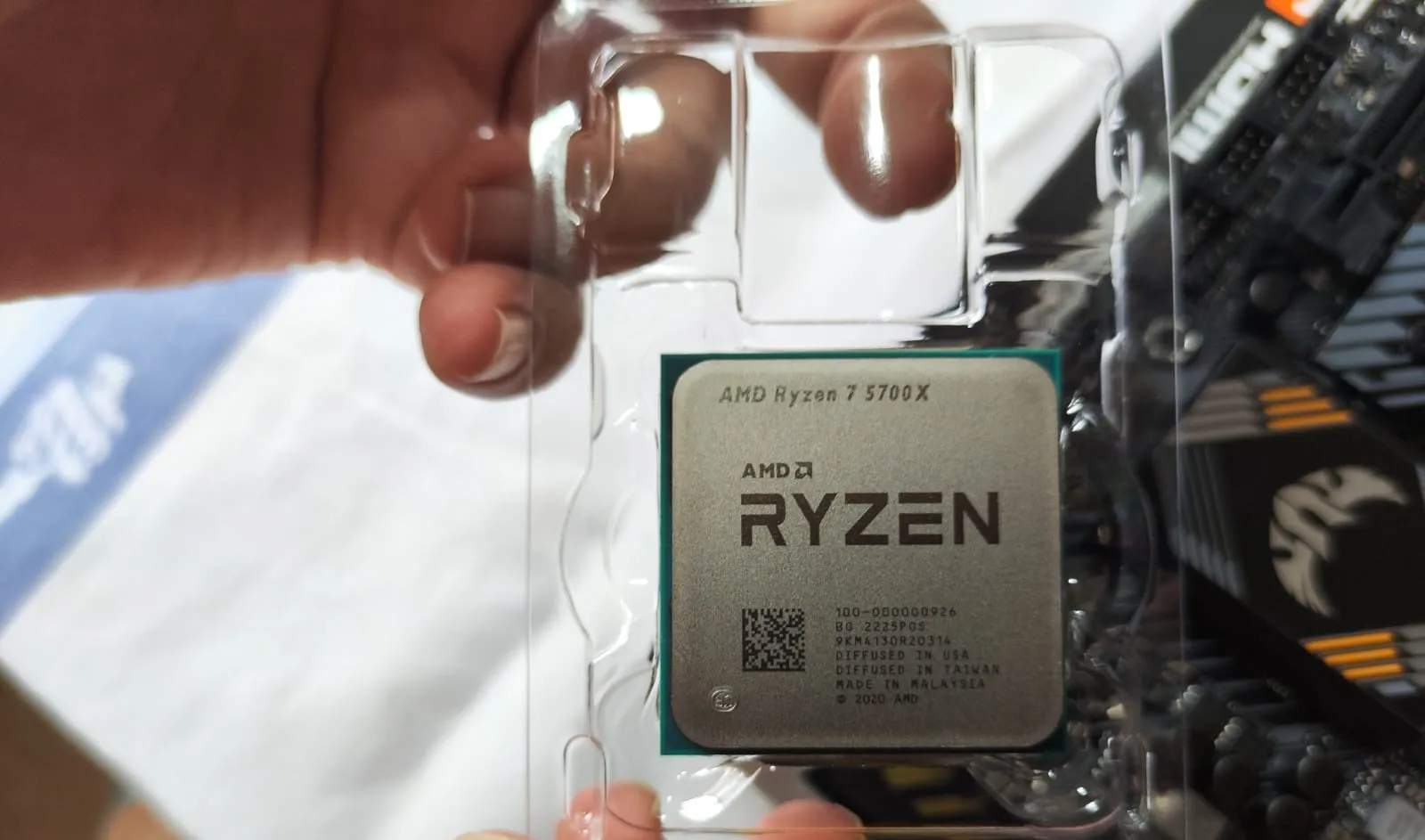 NEW AMD Ryzen 7 5700X R7 5700X+ASUS TUF GAMING B550M PLUS (WI-FI) II Micro-ATX Motherboard Set Kit Ryzen All New But Without Fan photo review