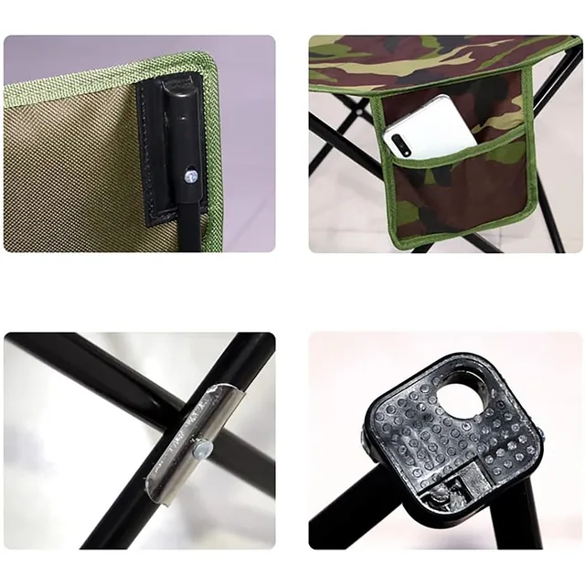 Sedia Da Campeggio Pieghevole UCAMP - Leggera, Portatile Con Borsa, Per Esterno E Spiaggia - Foto 3