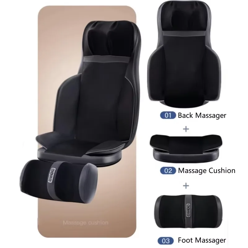 Electric Shiatsu Neck Back Massager with Heat for Full Body Relief