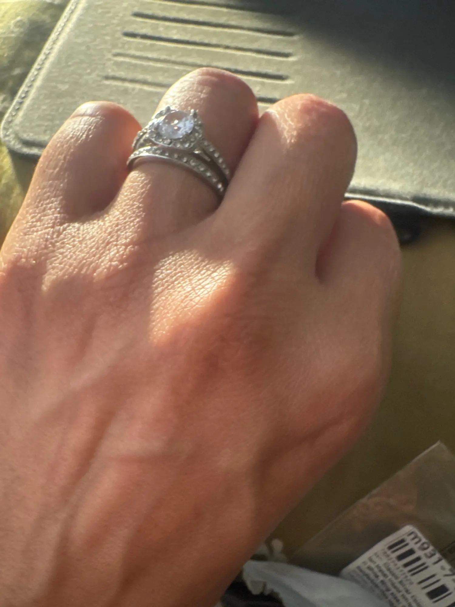 Classic Silver Color Wedding Rings photo review