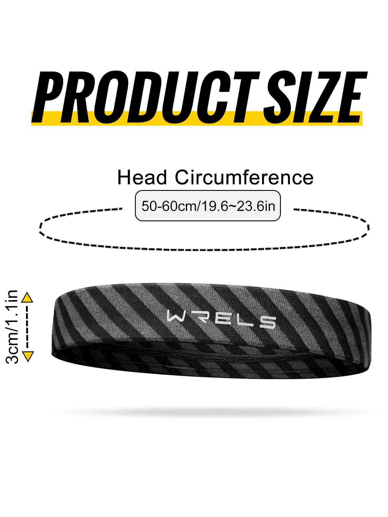 Couleurs disponibles pour le bandeau de sport léger.