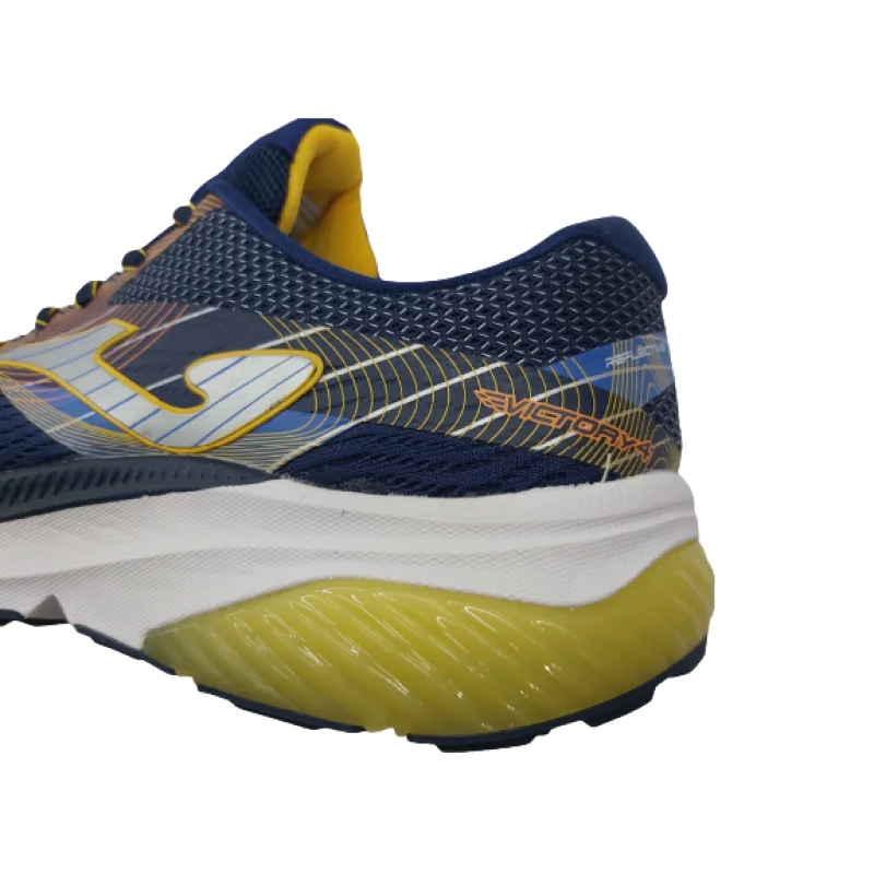 Puerto marítimo Necesario rosado JOMA sports shoes, R.VICTORY MEN 2203 NAVY YELLOW, MEN, RUNNING, training,  lace-up closure, rubber outsole with DIN-90 abrasion, EVA termisformed  floor in