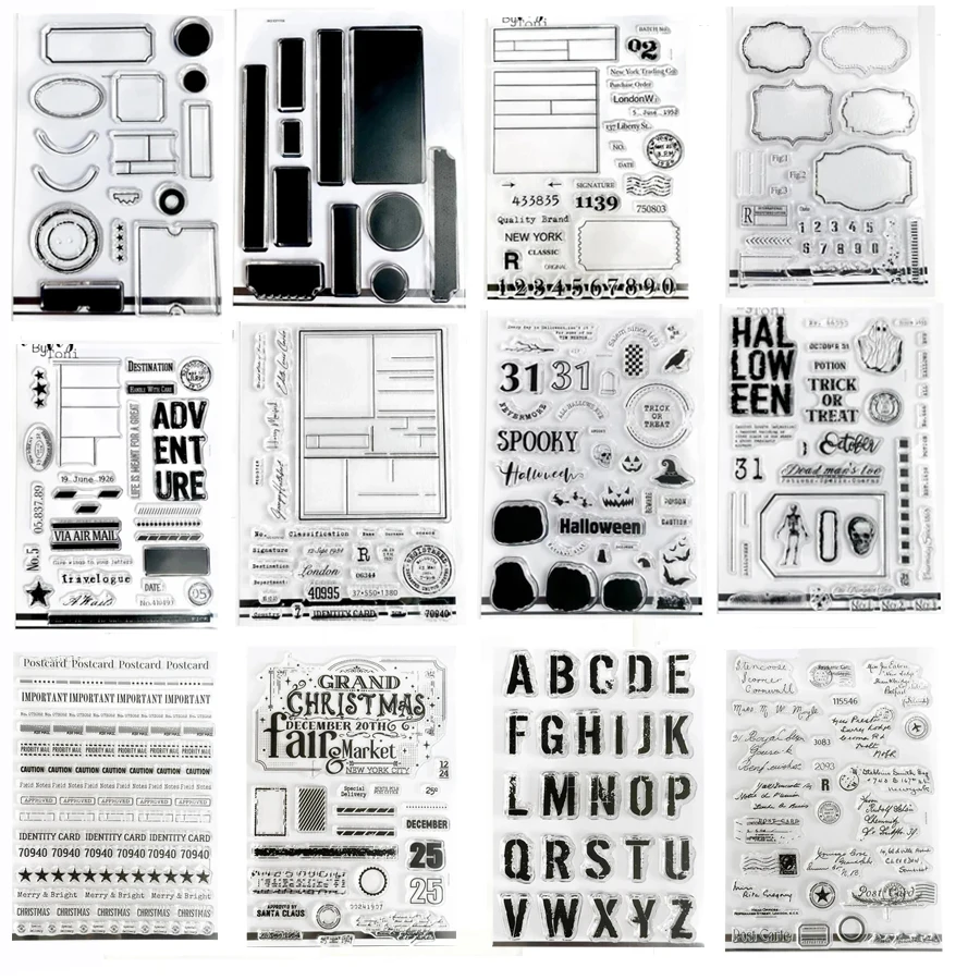 Scrapbook Stamps for DIY Photo Album Decor