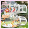 10FT Balloon Jumping Inflatable Bubble house With Trampoline & transparent dome PVC material free shipping with blower For Party 5