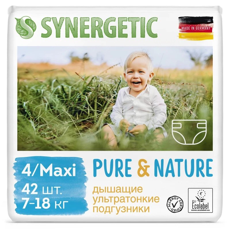 Подгузники SYNERGETIC Pure&Nature