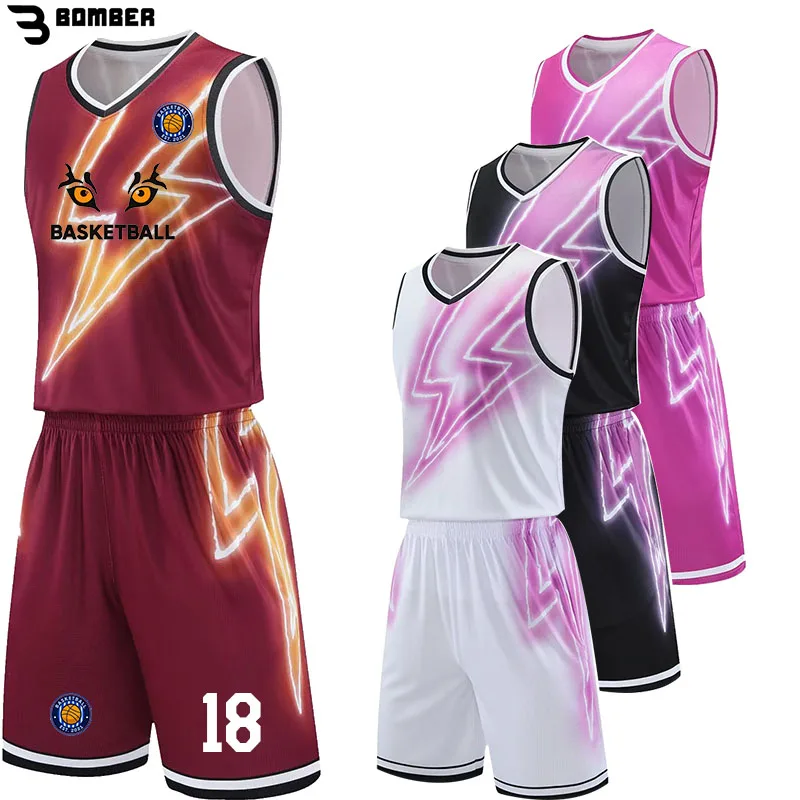

Men College Team Uniform Ball Sports Training Suit DIY Name Number Logo On Vest Tank Top 23-24 Print Custom Basketball Jersey