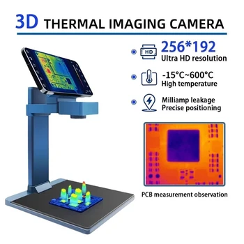 TOOLTOP Immagine 3D Termocamera a infrarossi 265*192 Sensore IR con obiettivo macro Telecamera termica PCB Osservazione del circuito del telefono cellulare