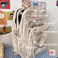 Japanese High School Girls Backpack School Bags For Teenage Girls Multi Pockets 2023 New Kawaii Backpack Women Cute Mochila 1