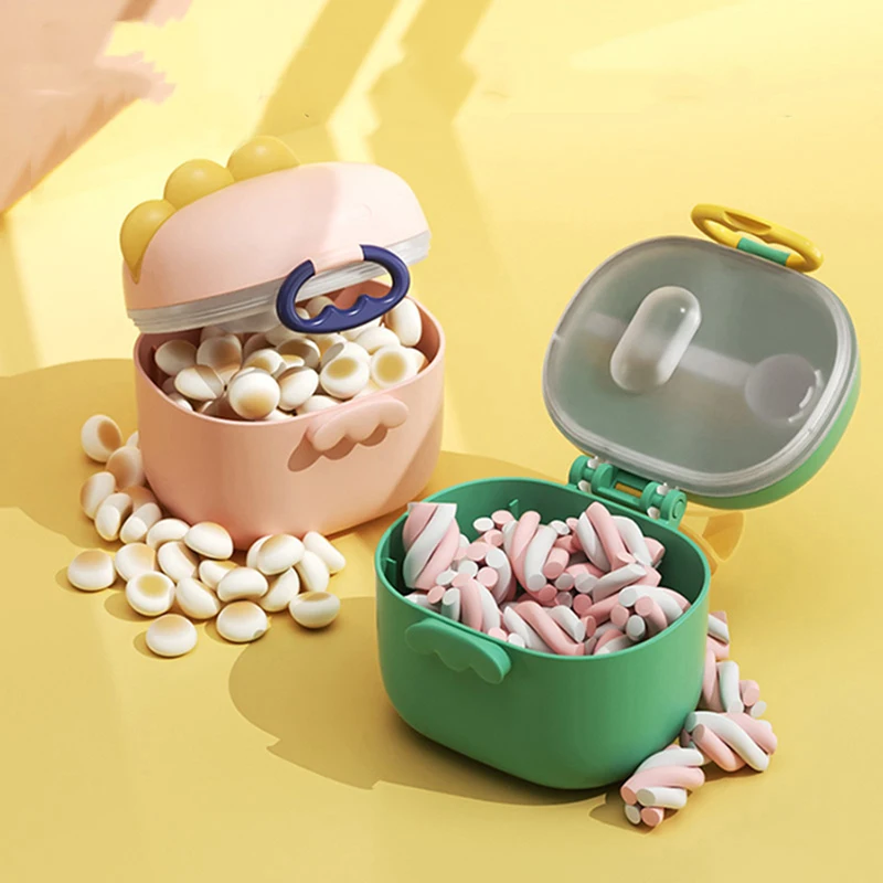 Baby Portable Milk Powder Container With Scoop Baby Snack Storage Box Food Storage Box