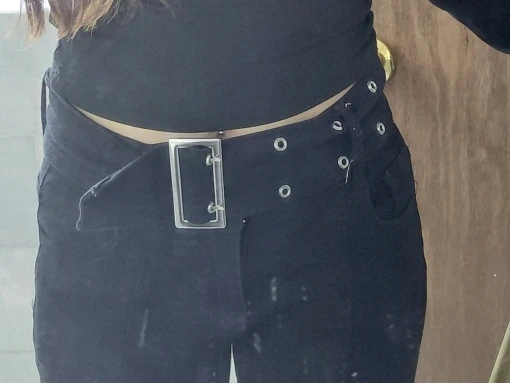 Women's Black Jeans Flare Pants Y2k Retro Emo 2000s Streetwear Fashion Trousers Harajuku Wide Yoga Pants 90s Aesthetic Clothes photo review