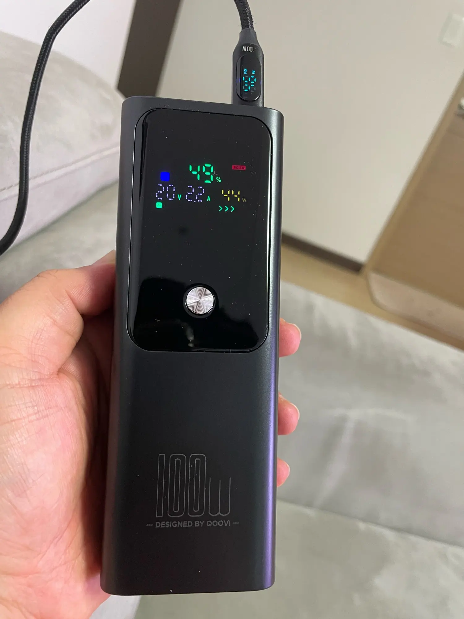 QOOVI PD 100W Power Bank 20000mAh External Battery Capacity Fast Charging Portable Charger Powerbank photo review