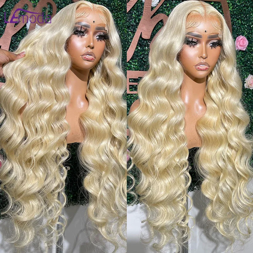 

613 Lace Front Wig Human Hair 13x4 Blonde Lace Front Wigs Human Hair 180% Density Body Wave 613 HD Lace Frontal Wig Pre Plucked