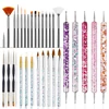 Nail Art Brush Set, Colorful Light Therapy Pen, Dual Tip Drill Pen, Nail Art Tools Pen, Precision Made 2