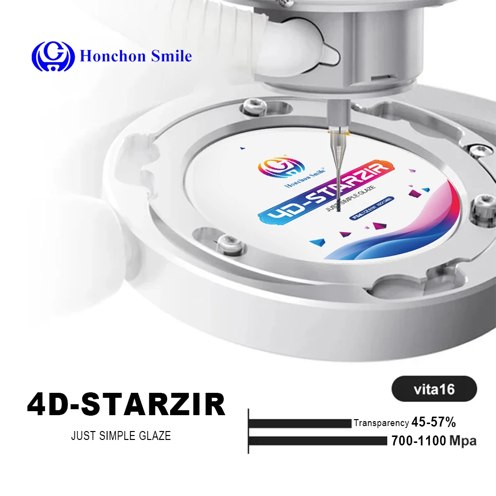 

HONCHON 4D Starzir Dental Zirconia block, Dental Lab CAD CAM Milling Zircone Material