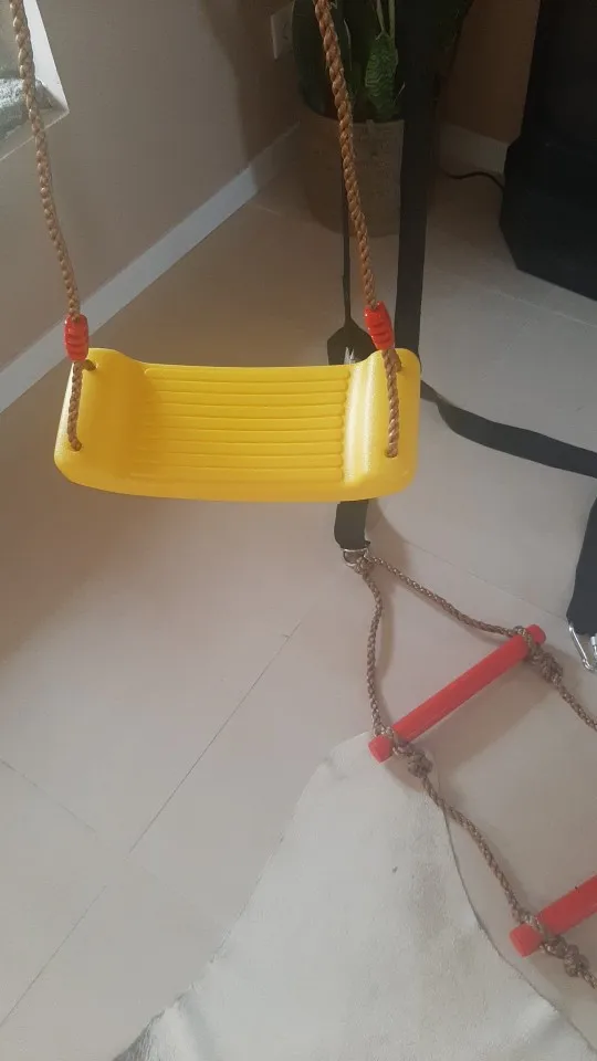Kids Swing Flying Toy Garden Swing Kids Hanging Seat Toys with Height Adjustable Ropes photo review