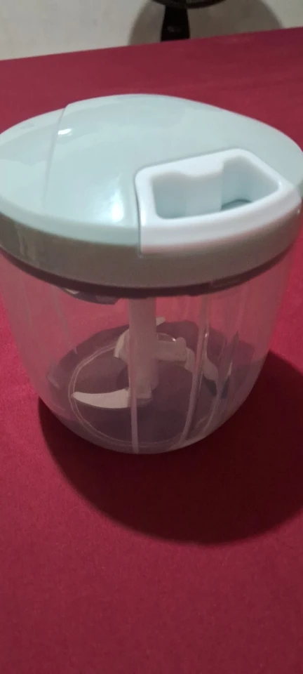 Mini Processador Manual De Alimentos Grande 5 Lâminas 900ml - Neverdie photo review