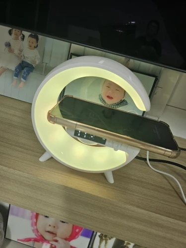 5-in-1 Multifunction Stand Speaker With Wireless Charger photo review