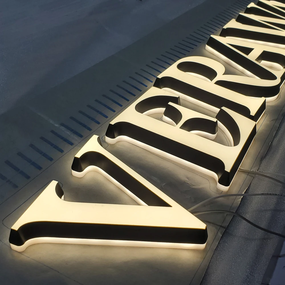 3D Lighting Acrilico Mini Led Solid Acrilico Letter Sign