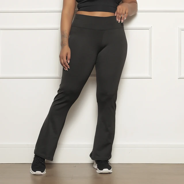 Calça Legging Plus Size Flare Bailarina