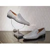 Men's Multicolor Luxury Handmade Diamond Loafers Pointed Toe Leather Rhinestones Slip On Fashion Flat Shoe Versatile Party Shoes 1
