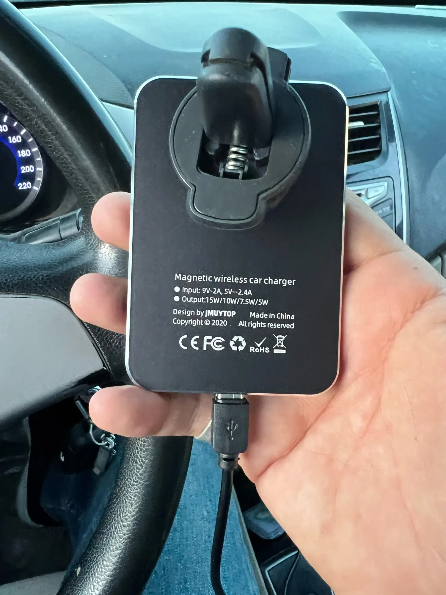 Simple Fast Charger 15W Wireless Car Charger photo review