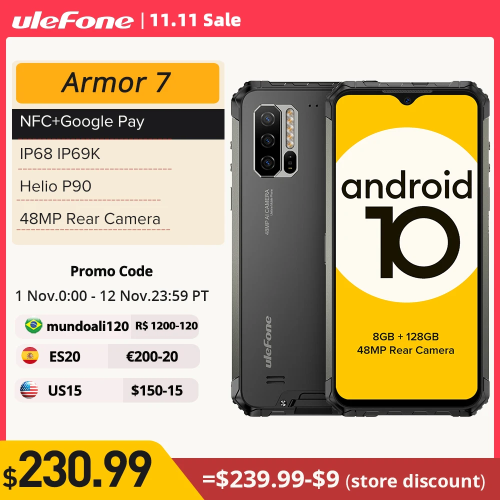 最強タフネスハイエンドスマホ Ulefone Armor 7 オクタコアP90 中華ハイエンド×タフネス】Ulefone Armor 7の詳細スペック