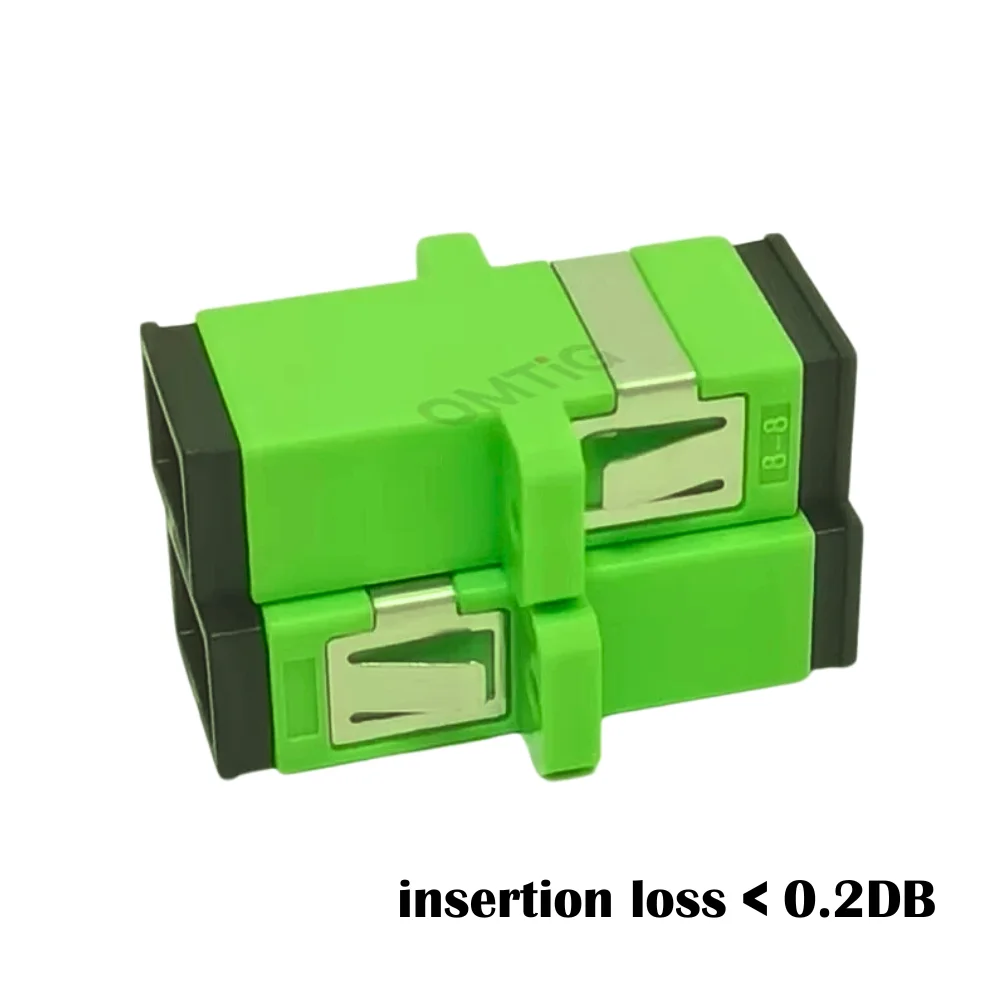 OMTiG SC APC UPC Adapter Connector 100-500PCS Simplex SM Single mode Plastic Fiber Optic Adapter Fiber Optic Adapter