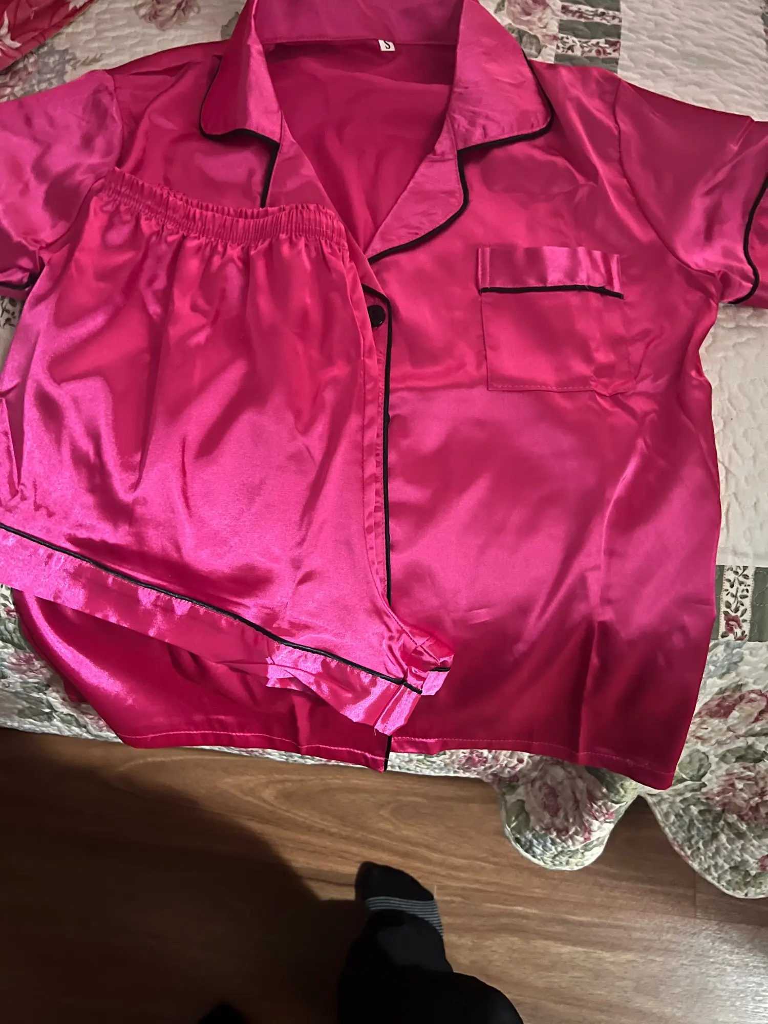 Silky Smooth Women's Satin Pajama Set - Button-Up Summer PJs photo review