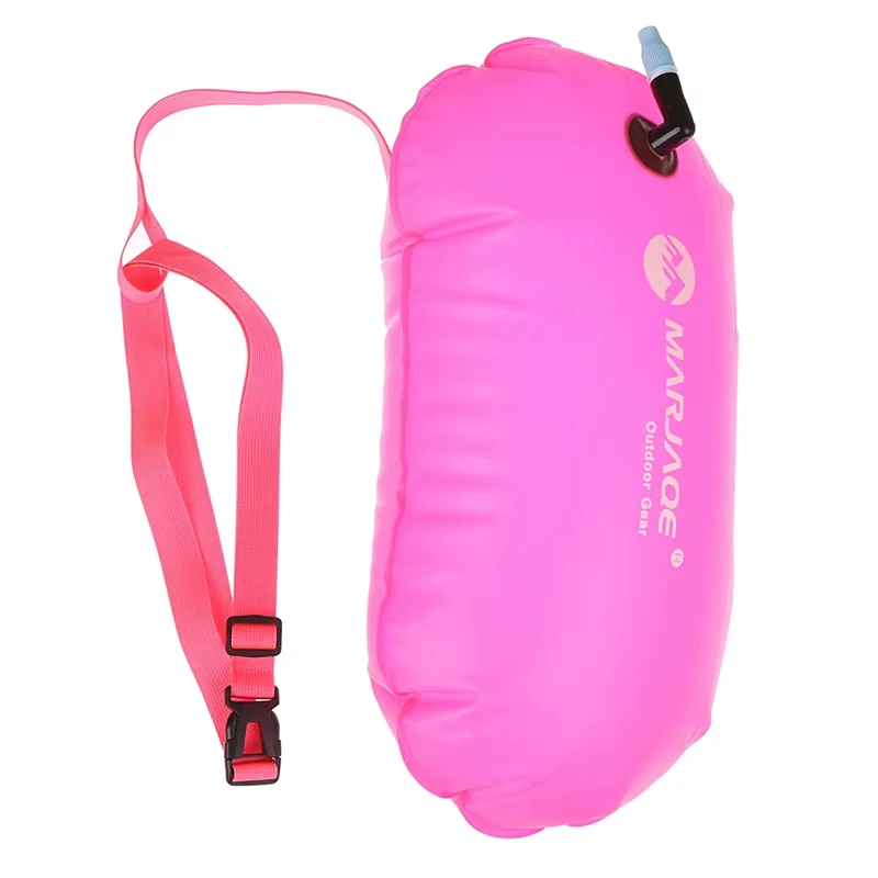 Swimming pool Buoy Tow Floats Inflatable Life Saving Swim Buoy PVC Inflated Air Drying Bag Drift Bag pool accessory Open Water 6