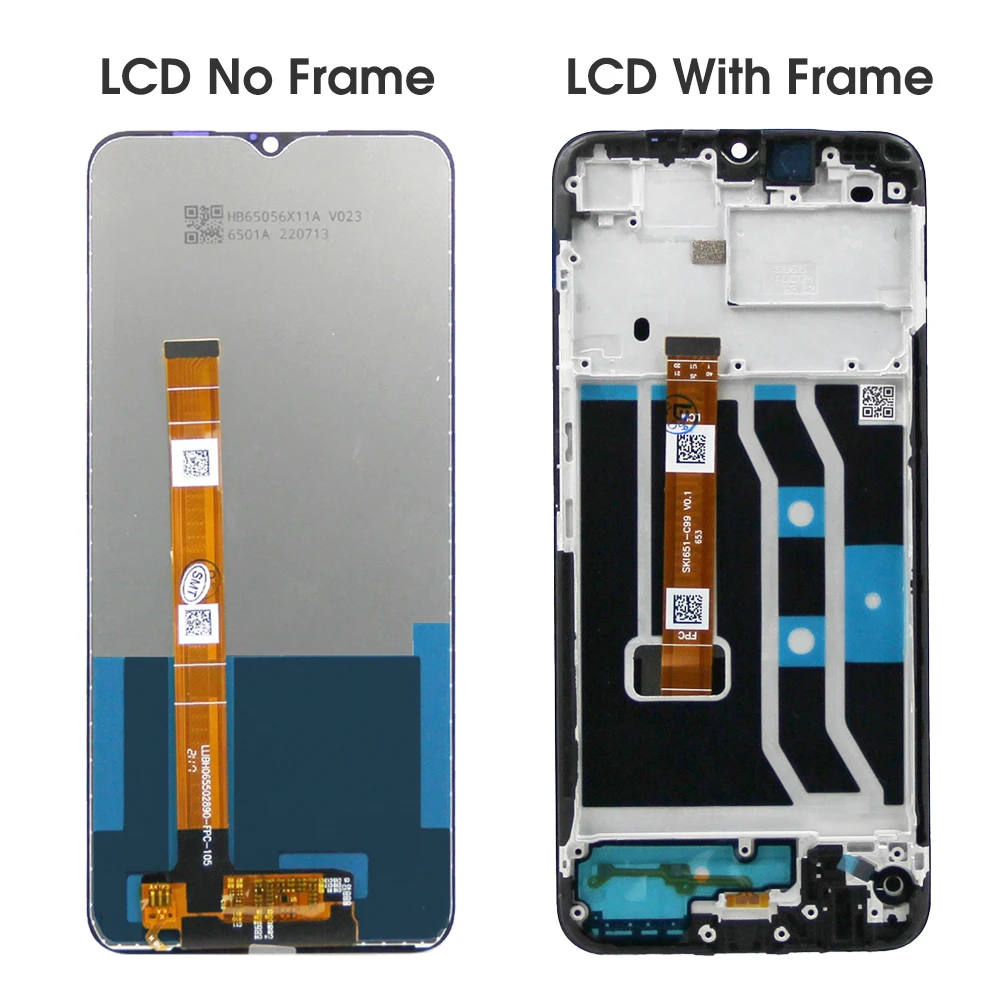 6.5" For Oppo Realme C25Y RMX3265, RMX3268, RMX326 LCD Display Touch Screen With Frame For Realme-C25Y LCD Replacement 3
