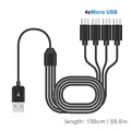 To 4xMicro USB 150cm