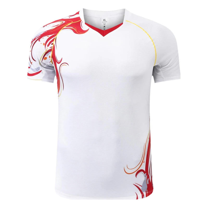 New Badminton Table Tennis Uniform Couple Shirt Competition Training Tee Sweat-absorbent Top Short-sleeve Pingpong T-shirt
