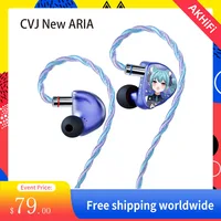 CVJ-NEW ARIA Earphone High-Performance Nano-Crystal Coated 10MM Dynamic Driver IEMs for Audiophiles 1