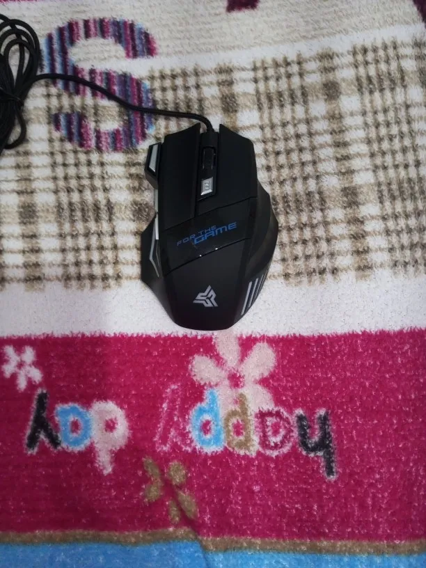 Mouse gamer para jogo computador 3200dpi com LED laser X7 USB Botões Profissional photo review