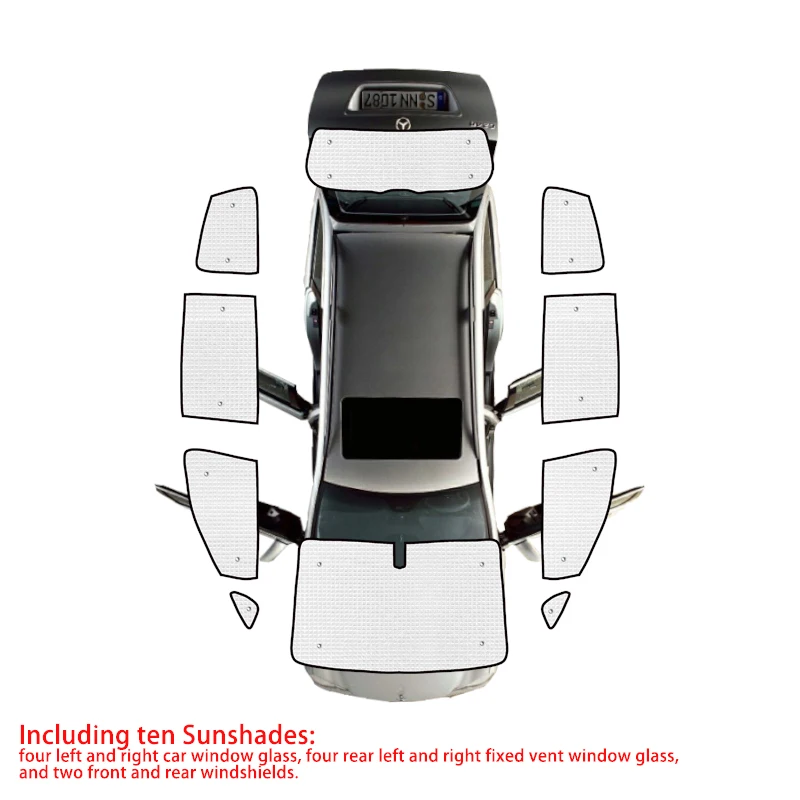 Auto Windschutzscheiben Abdeckung Für VW Sharan 2 & Seat Alhambra 2 (2010-2022) - Frost & Sonnenschutz